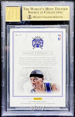 Isaiah Thomas 2012-13 Panini Crusade Quest Gold #21 Rookie RC Auto /25 BGS 9.5
