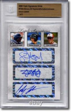 JASON HEYWARD Jordan Schafer Cody Johnson Autograph Rookie Auto BGS 1/1