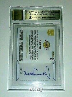 JERRY WEST 2013 Totally Certified Autograph AUTO, SER #10/10, BGS 9.5/10 POP 1
