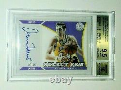 JERRY WEST 2013 Totally Certified Autograph AUTO, SER #10/10, BGS 9.5/10 POP 1