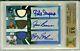 Jim Brown/barry Sanders/sayers 2009 Threads Platinum Auto Autograph 1/1 Bgs 9.5