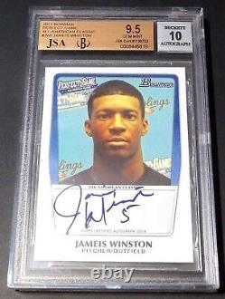 JSA BGS 9.5 10 Autograph XRC Rc Jameis Winston Auto 2011 Rookie Signed