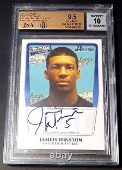 JSA BGS 9.5 10 Autograph XRC Rc Jameis Winston Auto 2011 Rookie Signed