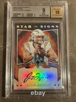JUSTIN HERBERT? 2020 Panini Phoenix Rookie RC Star Signs Auto BGS 9 /10