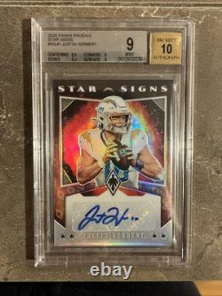 JUSTIN HERBERT? 2020 Panini Phoenix Rookie RC Star Signs Auto BGS 9 /10