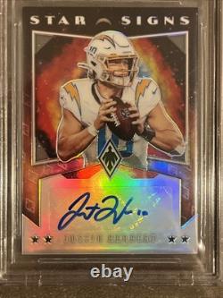 JUSTIN HERBERT? 2020 Panini Phoenix Rookie RC Star Signs Auto BGS 9 /10