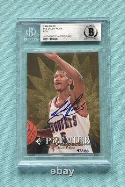 Jalen Rose 1994-1995 Upper Deck SP Buyback Rookie Autograph AUTO RC /100 BGS BAS