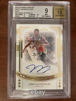Jaren Jackson Jr. 2022-2023 Flawless Draft Gem Signatures 3/10 BGS 9 Auto 10