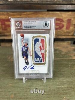 Jason Williams Logoman Patch Auto BGS Kings