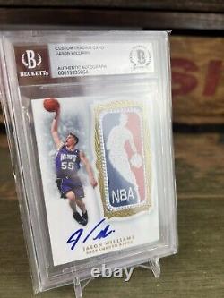 Jason Williams Logoman Patch Auto BGS Kings