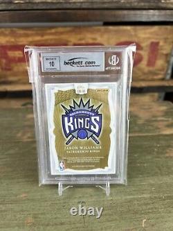 Jason Williams Logoman Patch Auto BGS Kings