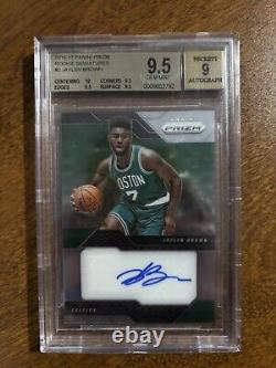 Jaylen Brown 2016-17 Prizm Rookie Signatures Rookie RC #2 BGS 9.5/Auto 9 GEM
