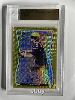 Joe Burrow BGS Rookie Autograph #1/1 2020 Leaf Metal Gold One of One RC Auto