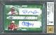 Joe Montana, Steve Young 2022 Leaf Dual Autographs Card Mint 9 & Auto 10! Bgs