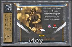 John Elway 2010 Limited Material Monikers Jersey Auto Autograph /50 Bgs 9.5/10