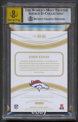 John Elway 2020 Flawless Distinguished Broncos Patch Auto Autograph /10 Bgs 9/10
