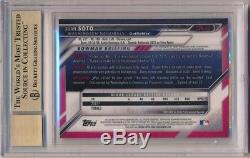 Juan Soto 2016 Bowman Chrome Rookie Autograph Nationals Auto Sp Bgs 9.5 Gem 10