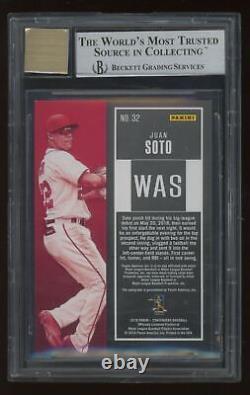 Juan Soto 2018 Panini Contenders Red RC Auto /99 BGS 9 #32 Rookie Card Autograph