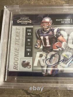 Julian Edelman? 2009 Playoff Contenders #176 Rookie Ticket BGS 9 Auto 10