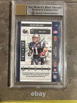 Julian Edelman? 2009 Playoff Contenders #176 Rookie Ticket BGS 9 Auto 10
