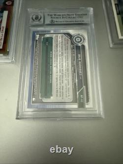 Julio Rodriguez AUTO-2019 Bowman 1st Prospect Chrome Rookie CAMO BGS 10? (RC)