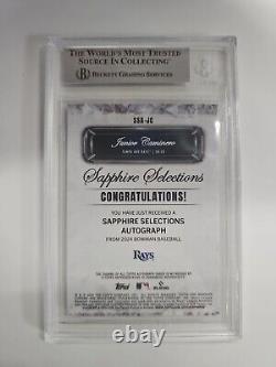 Junior Caminero Sapphire Selections #ssa-jc Auto 22/25 Becket Mint 9