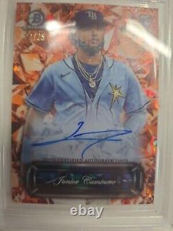 Junior Caminero Sapphire Selections #ssa-jc Auto 22/25 Becket Mint 9