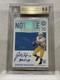 Justin Herbert 2020 Encased Notable Signatures Sapphire /50 Bolt Up Auto Bgs 9.5