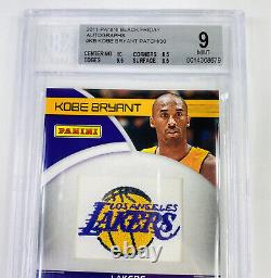 KOBE BRYANT 2011 Black Friday Autograph Patch Card BGS 9 W 10 Auto Patch On Card
