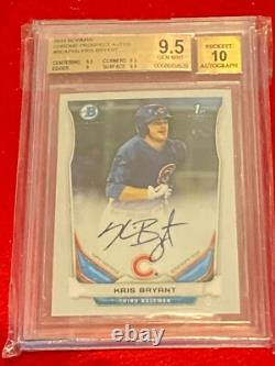 KRIS BRYANT 2014 Bowman Chrome Autograph Rookie (ROCKIES AUTO RC) BGS 9.5 MVP