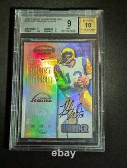 KURT WARNER 1999 PLAYOFF CONTENDERS SSD #146 ROOKIE TICKET BGS 9/ Auto 10
