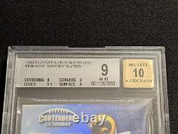 KURT WARNER 1999 PLAYOFF CONTENDERS SSD #146 ROOKIE TICKET BGS 9/ Auto 10