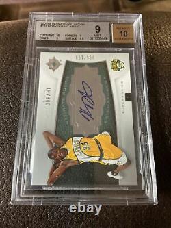 Kevin Durant 2007-08 Ultimate Collection Rookie Auto /150 Bgs 9/10
