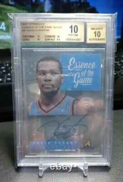 Kevin Durant Bgs 10 2013-14 Pinnacle Essence Of The Game Auto Autograph /99