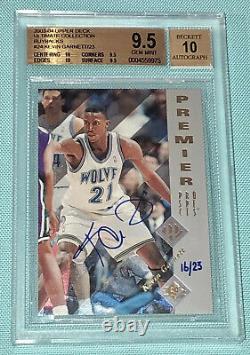 Kevin Garnett 1995 Upper Deck SP Rookie Buyback Autograph RC /23 BGS 9.5 AUTO 10