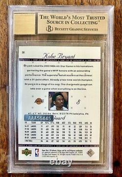 Kobe Bryant 2002-03 Ultimate Collection Autograph Auto /38 Buyback BGS 9.5