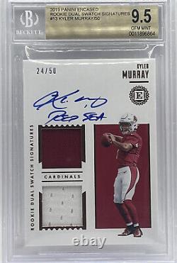 Kyler Murray Rookie Patch On Card Auto #d /50 2019 Encased Signatures BGS 9.5 10