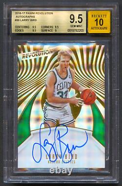 Larry Bird 2016 Panini Revolution Boston Celtics Auto Autograph Bgs 9.5/10 Pop 4