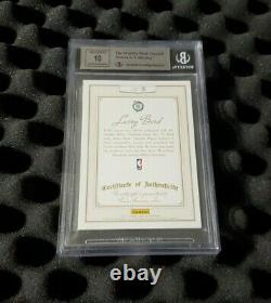 Larry Bird auto Flawless BGS 8.5 Nr. Mint Signatures #d/20 Silver Sp 10 Autograph