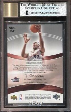 Lebron James 2004-05 Ud Sp Game Used Significance Auto Autograph /100 Lakers Bgs
