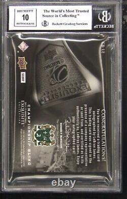 Lebron James Upper Deck Exquisite Autograph Auto Gold Ink On Card BGS 8.5