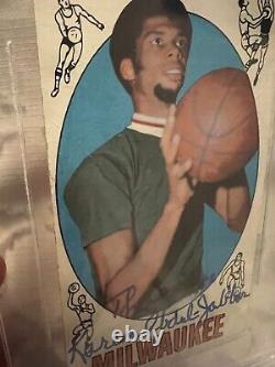 Lew Alcindor 1969 69 Topps Rookie Auto Autograph Signed BGS Kareem Abdul Jabbar