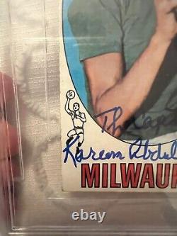 Lew Alcindor 1969 69 Topps Rookie Auto Autograph Signed BGS Kareem Abdul Jabbar