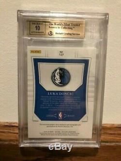 Luka Doncic 2018-19 Panini National Treasures Rookie Patch Auto /99 BGS 9.5/10