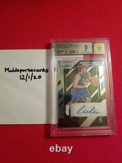 Luka Doncic 2018-19 Prizm Rookie Rc Autograph Bgs 9 W 10 Auto Sensational Sigs