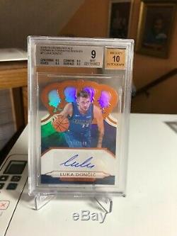 Luka Doncic Rookie Auto BGS Graded 9/10 2018 Crown Royale /149 RC Autograph