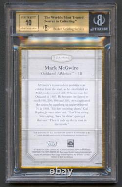 MARK McGWIRE 2017 TOPPS TRANSCENDENT AUTO AUTOGRAPH /25 BGS 9.5/10 TRUE GEM+