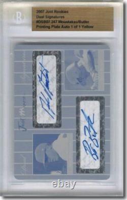 MIKE MOUSTAKAS BILLY BUTLER Autograph Rookie Auto Plate BGS 1/1