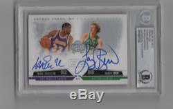 Magic bird auto dual magic johnson autograph larry bird auto BGS Skybox on-card