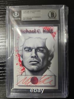 Michael C. Hall Dexter Red Ink Autograph Auto BGS Authentic signed BAS Beckett